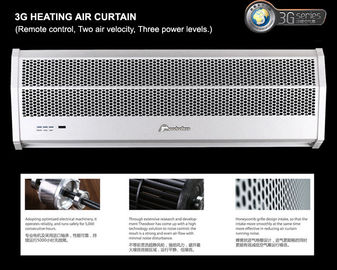 Cortinas de ar aéreas compactas da porta da fábrica com o calefator elétrico do PTC